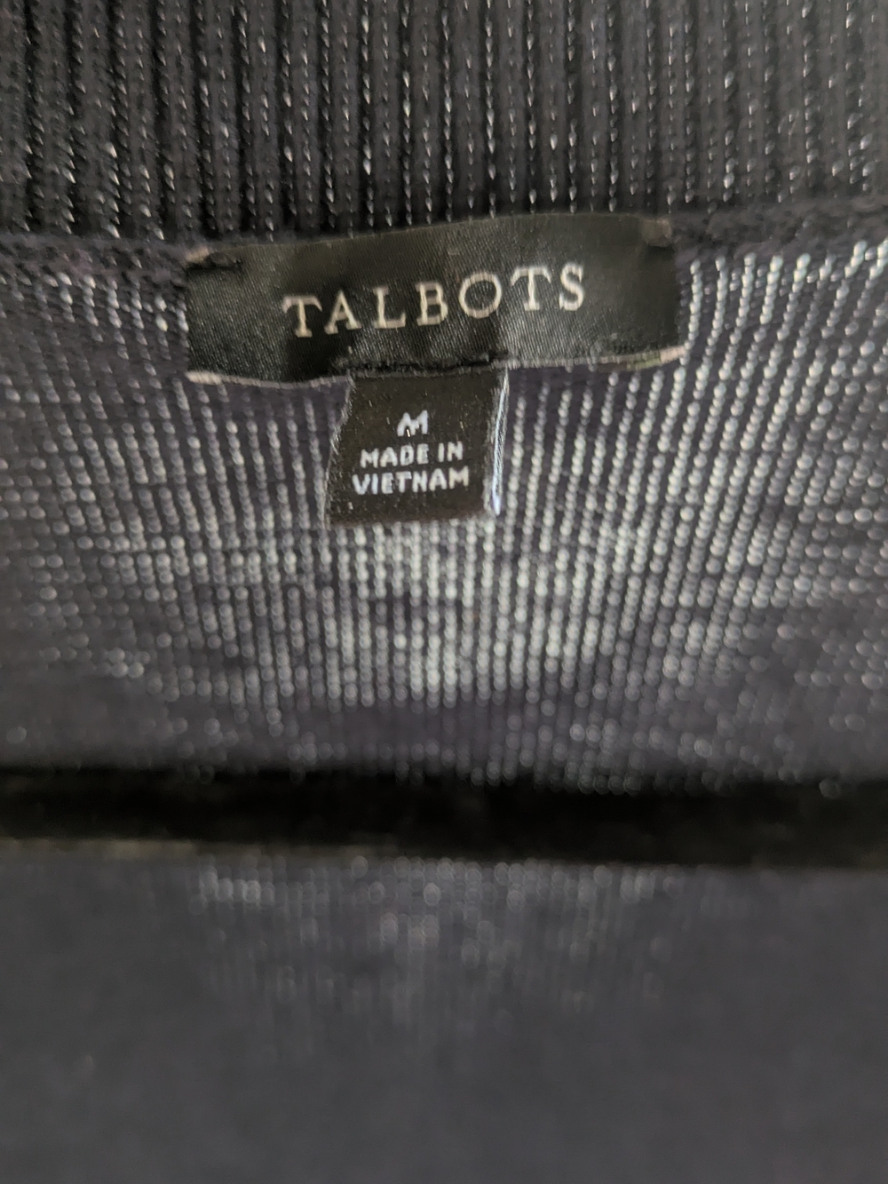 Talbots Blue Lightweight Button-Front Cardigan Jacket - Picture 3 of 6
